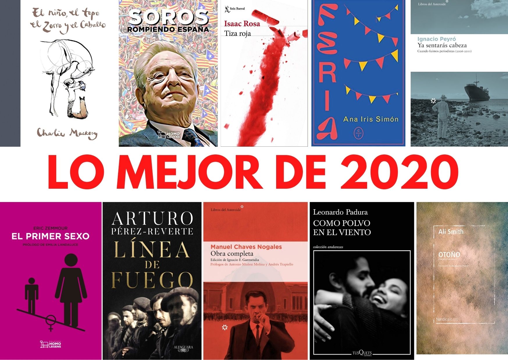 Los 10 libros del 2020 que no se te pueden escapar